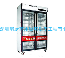 雙玻璃門(mén)消毒保潔柜