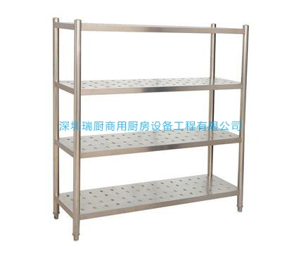 沖孔四層架